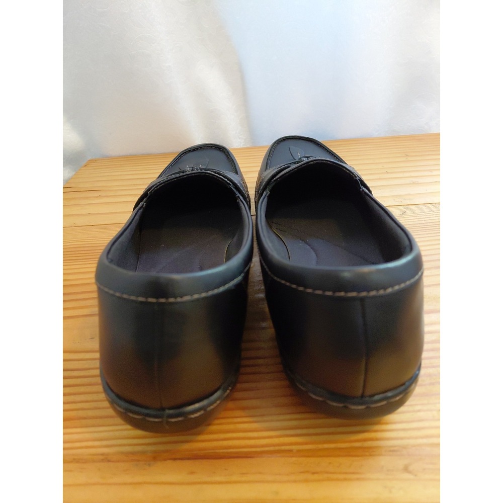 Clarks Ashland Comfort Loafer Flat Shoes Black Leather Tassel US 12 Narrow - Picture 3 of 8